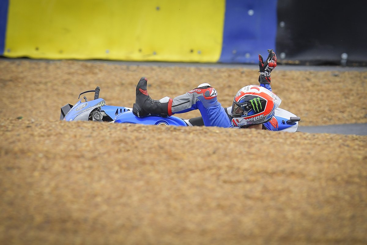Caída de Alex Rins, Team Suzuki MotoGP