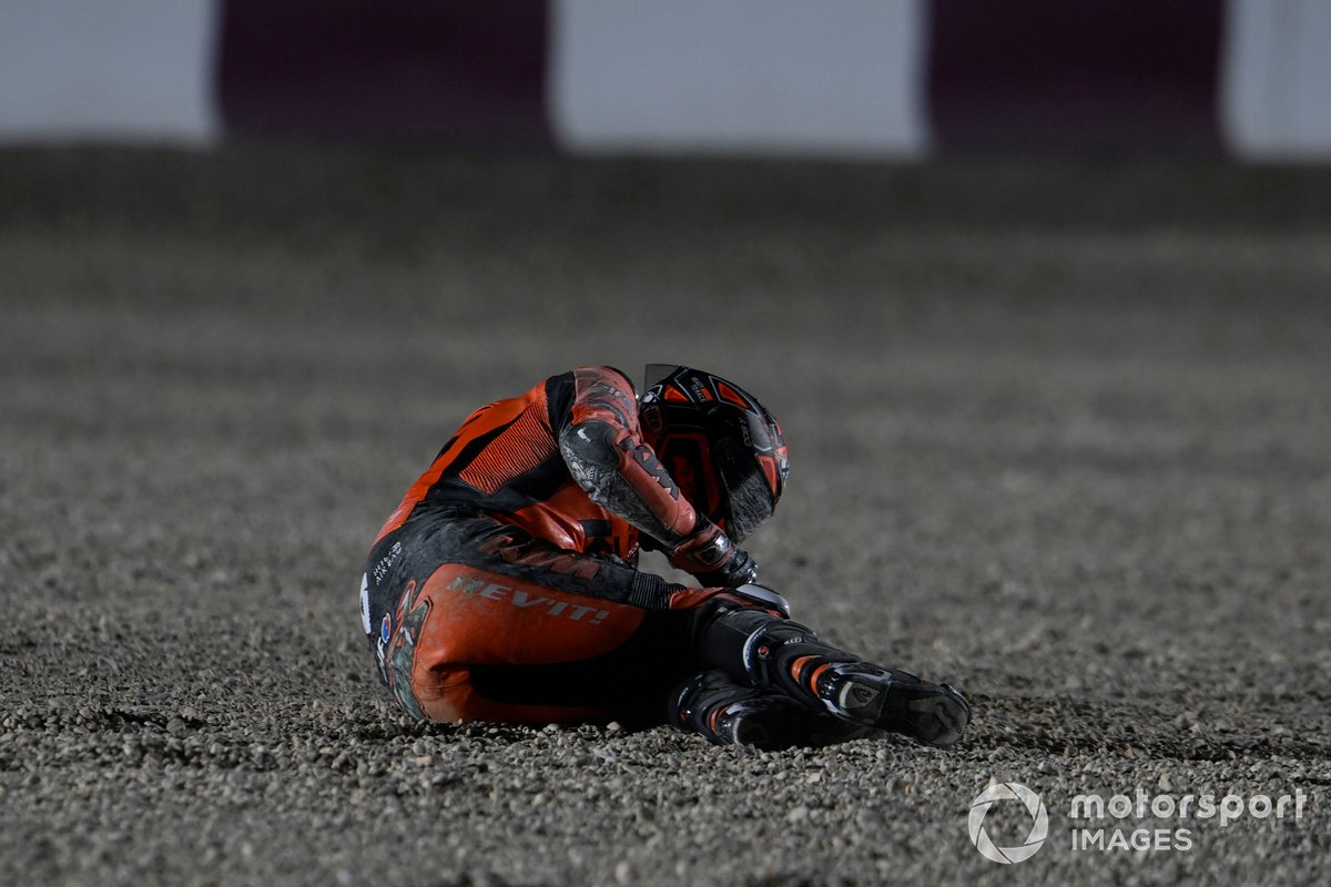 Caída de Danilo Petrucci, KTM Tech3