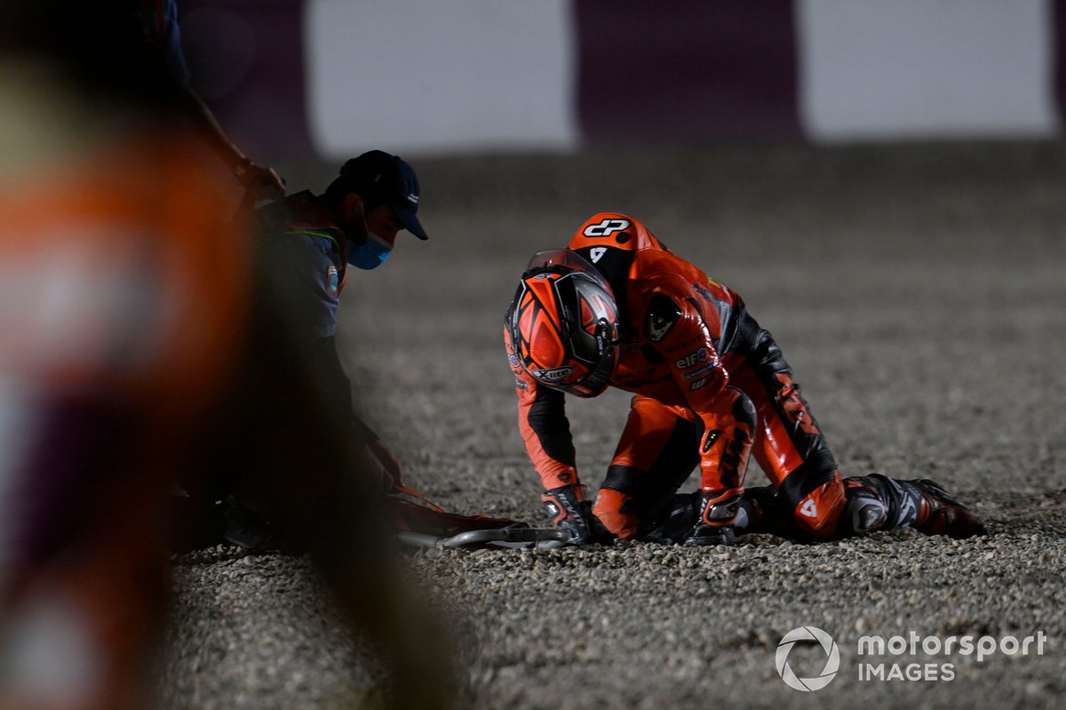 Caída de Danilo Petrucci, KTM Tech3
