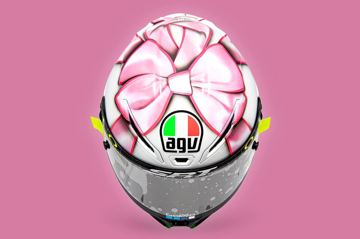 El casco de Valentino Rossi, Petronas Yamaha SRT, para San Marino