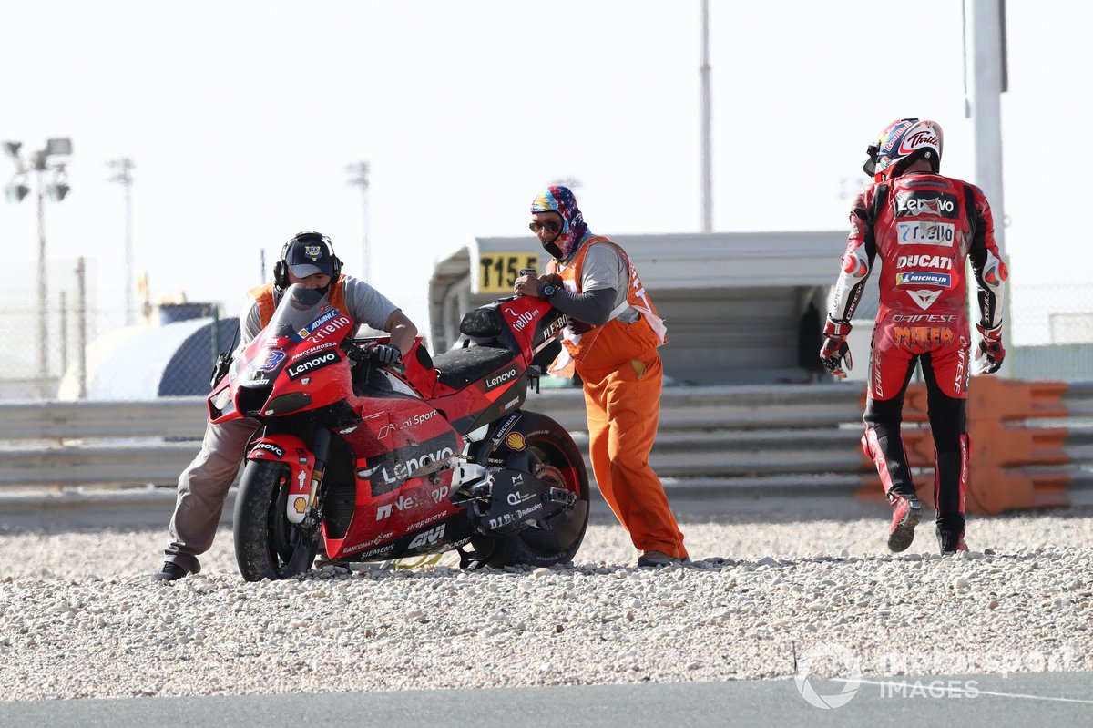 Jack Miller, Ducati Team crash