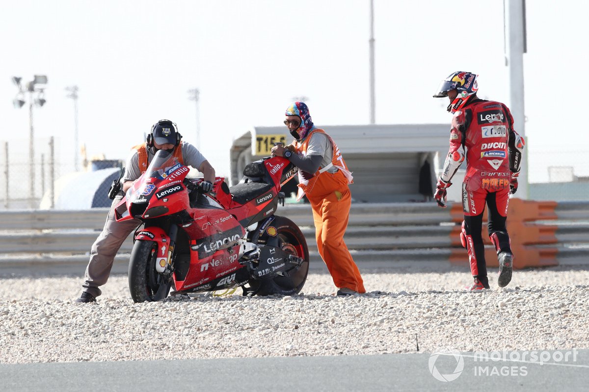 Jack Miller, Ducati Team crash