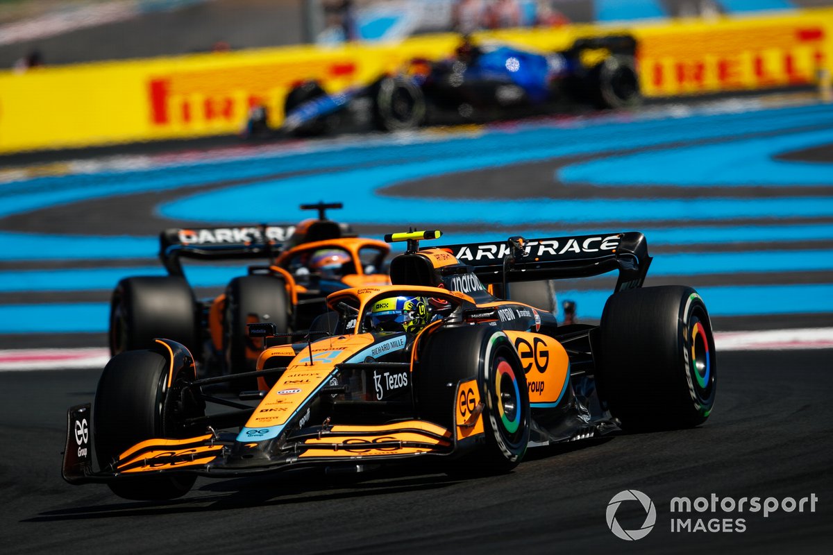 Lando Norris precede Daniel Ricciardo: è una costante in McLaren