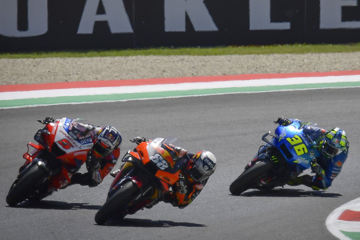 Miguel Oliveira, Red Bull KTM Factory Racing, Johann Zarco, Pramac Racing, Joan Mir, Team Suzuki MotoGP