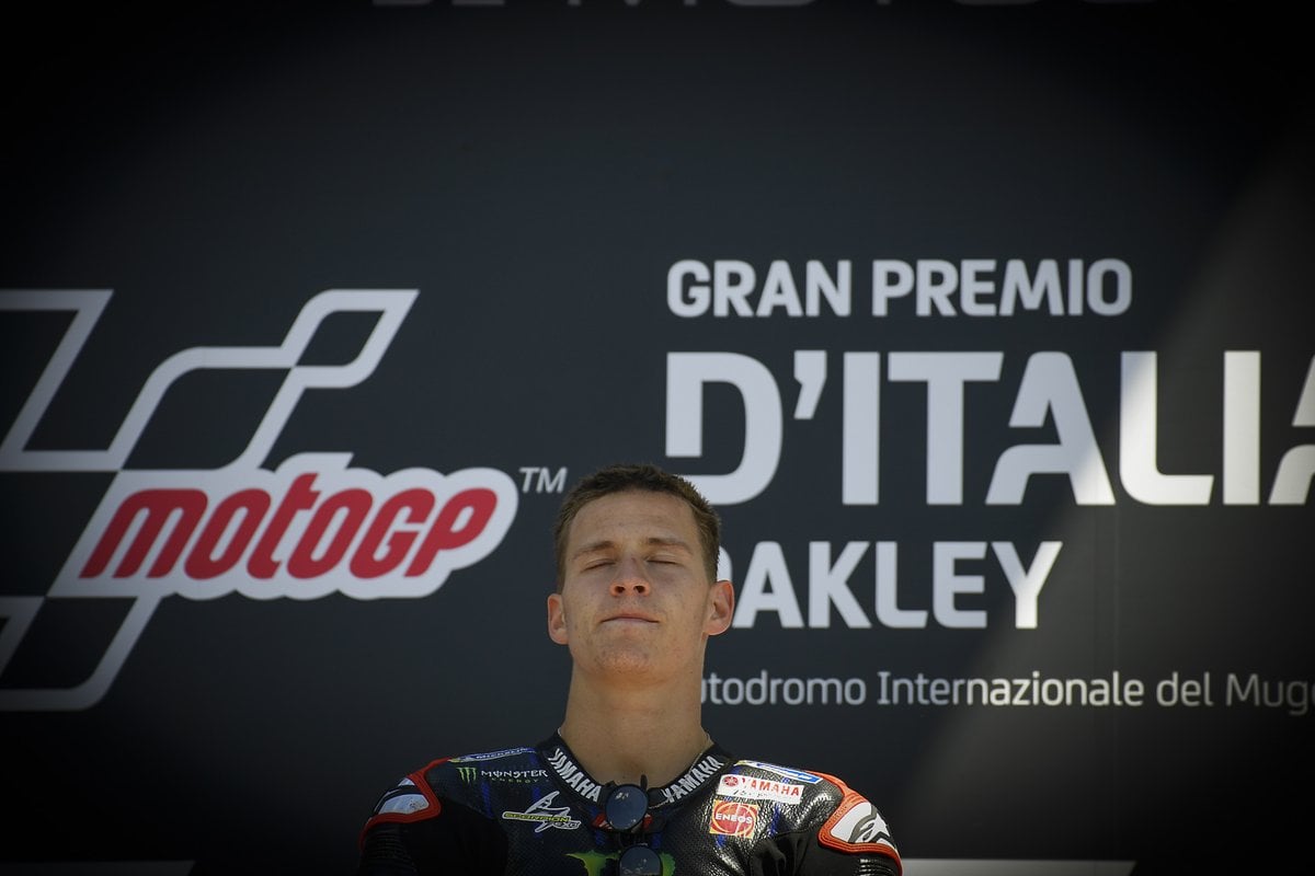 Podio: ganador Fabio Quartararo, Yamaha Factory Racing