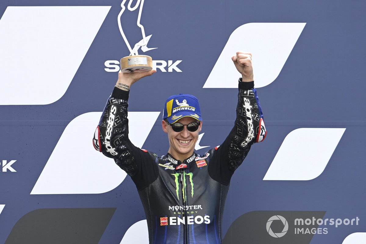 Podio: tercer lugar Fabio Quartararo, Yamaha Factory Racing