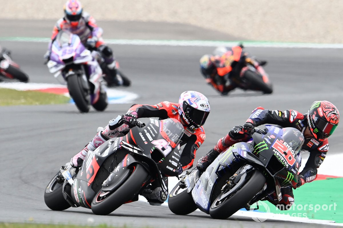 Caída de Aleix Espargaró, Aprilia Racing Team, Fabio Quartararo, Yamaha Factory Racing