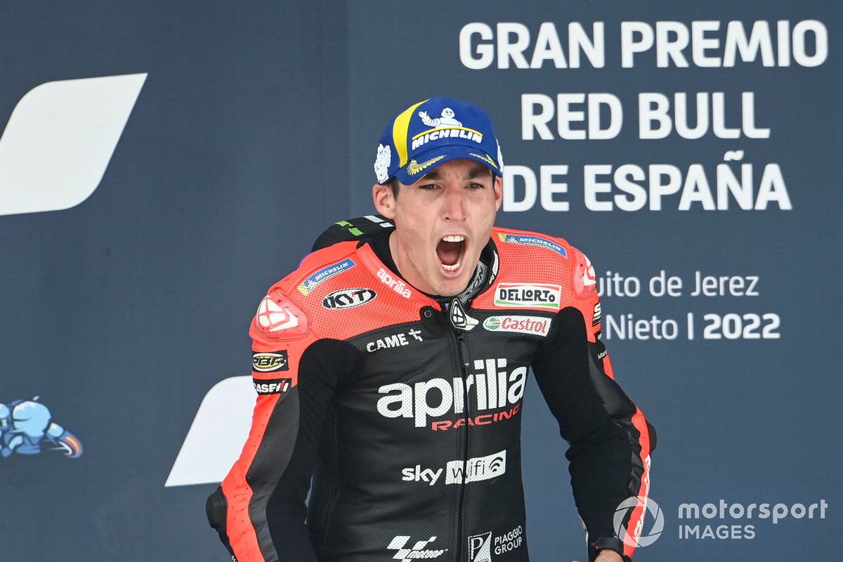 Podio: tercer lugar Aleix Espargaró, Aprilia Racing Team
