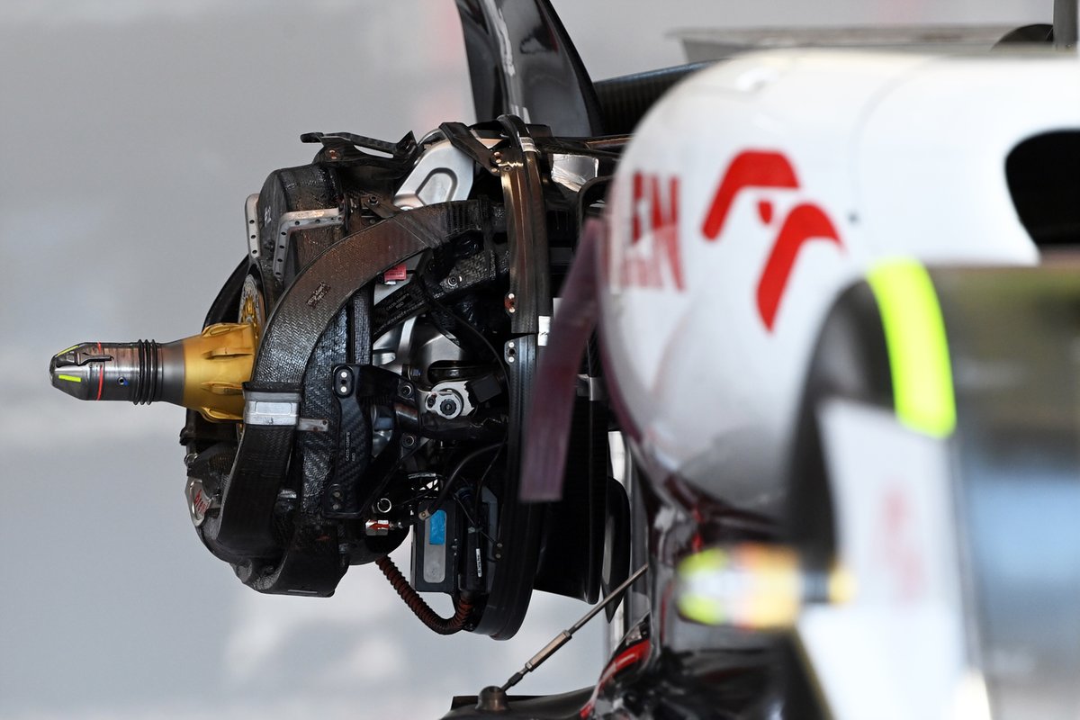 Detalle del freno del Alfa Romeo Racing C42