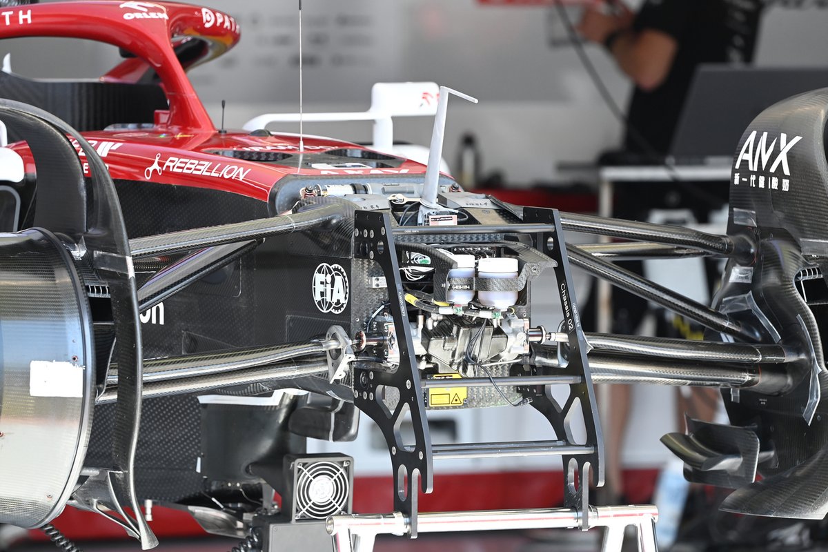 Detalle frontal del Alfa Romeo Racing C42