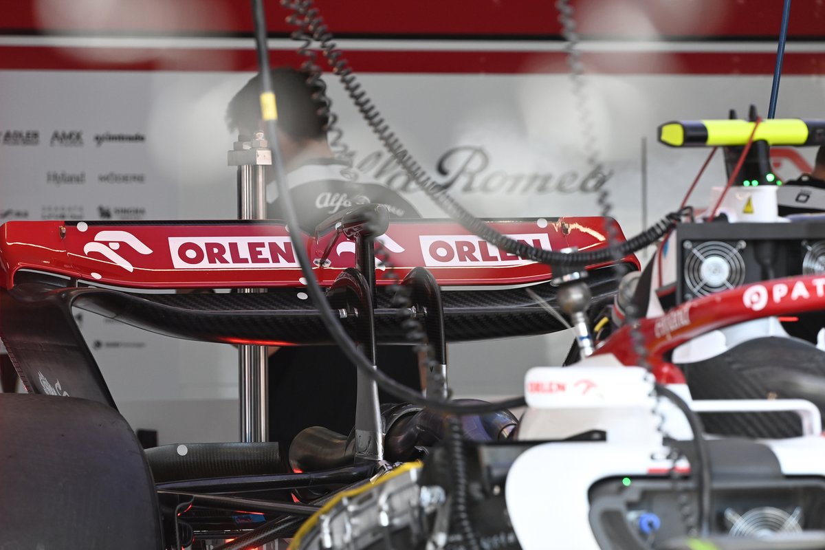 Detalle de la parte trasera del Alfa Romeo Racing C42