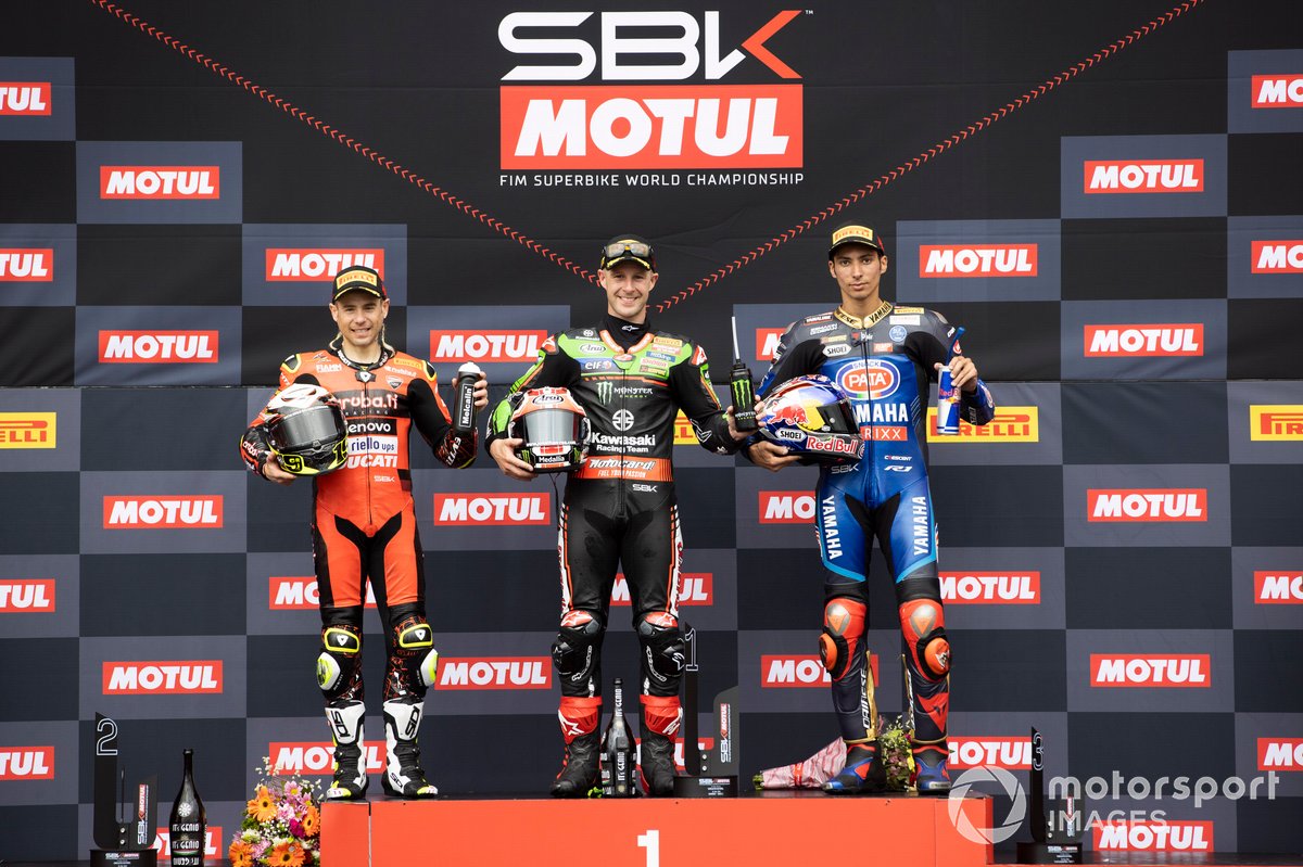 Alvaro Bautista, Aruba.it Racing Ducati, Jonathan Rea, Kawasaki Racing Team WSBK, Toprak Razgatlioglu, Pata Yamaha WorldSBK