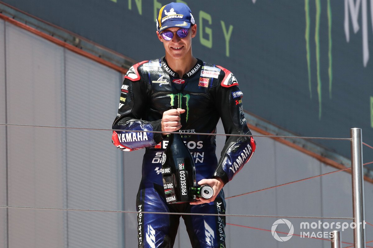 Podio: ganador Fabio Quartararo, Yamaha Factory Racing