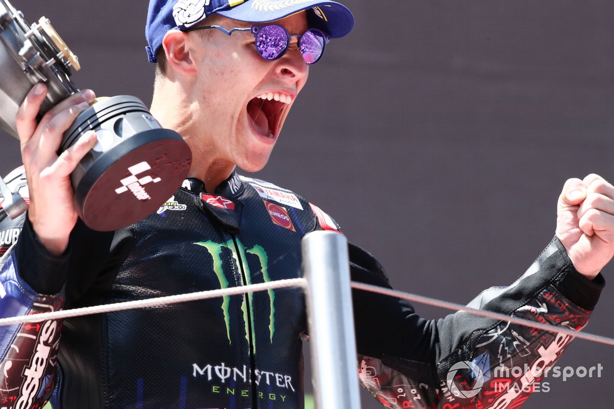 Podio: ganador Fabio Quartararo, Yamaha Factory Racing