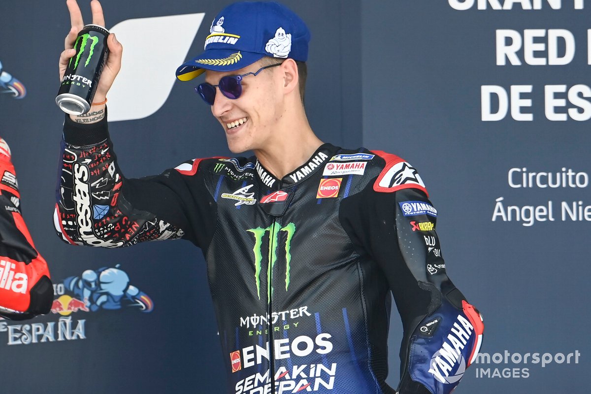 Podio: segundo lugar Fabio Quartararo, Yamaha Factory Racing