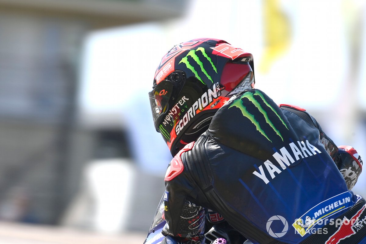Fabio Quartararo, Yamaha Factory Racing, pierde la visera