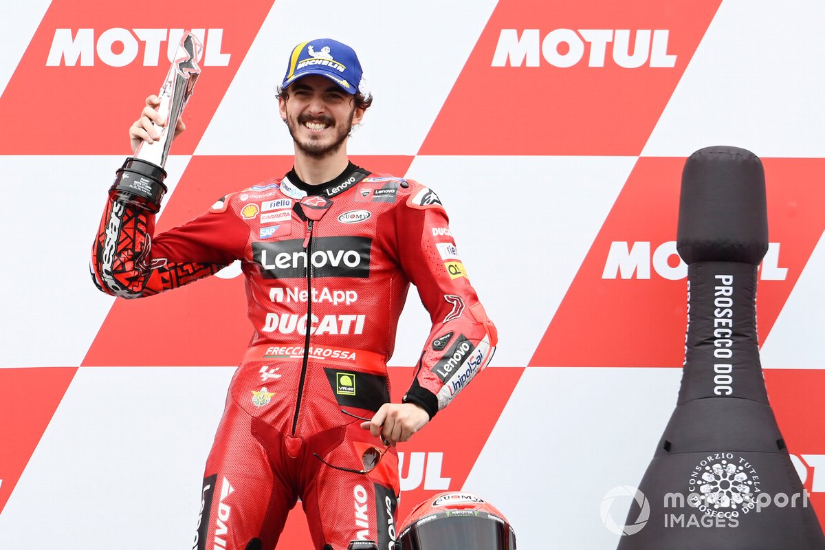 Podio: ganador Francesco Bagnaia, Ducati Team