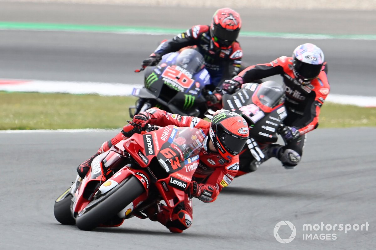 Francesco Bagnaia, Ducati Team, Aleix Espargaró, Aprilia Racing Team, Fabio Quartararo, Yamaha Factory Racing