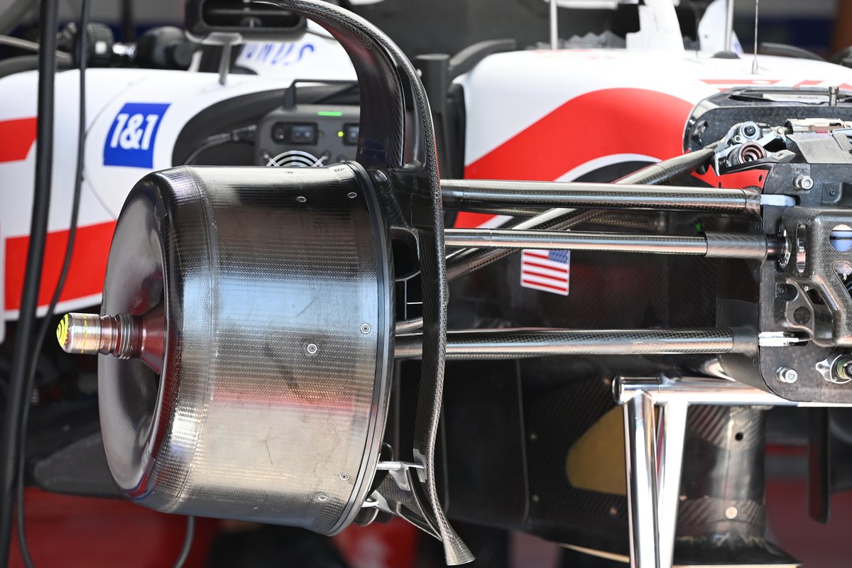 Detalle del tambor de freno Haas VF-22