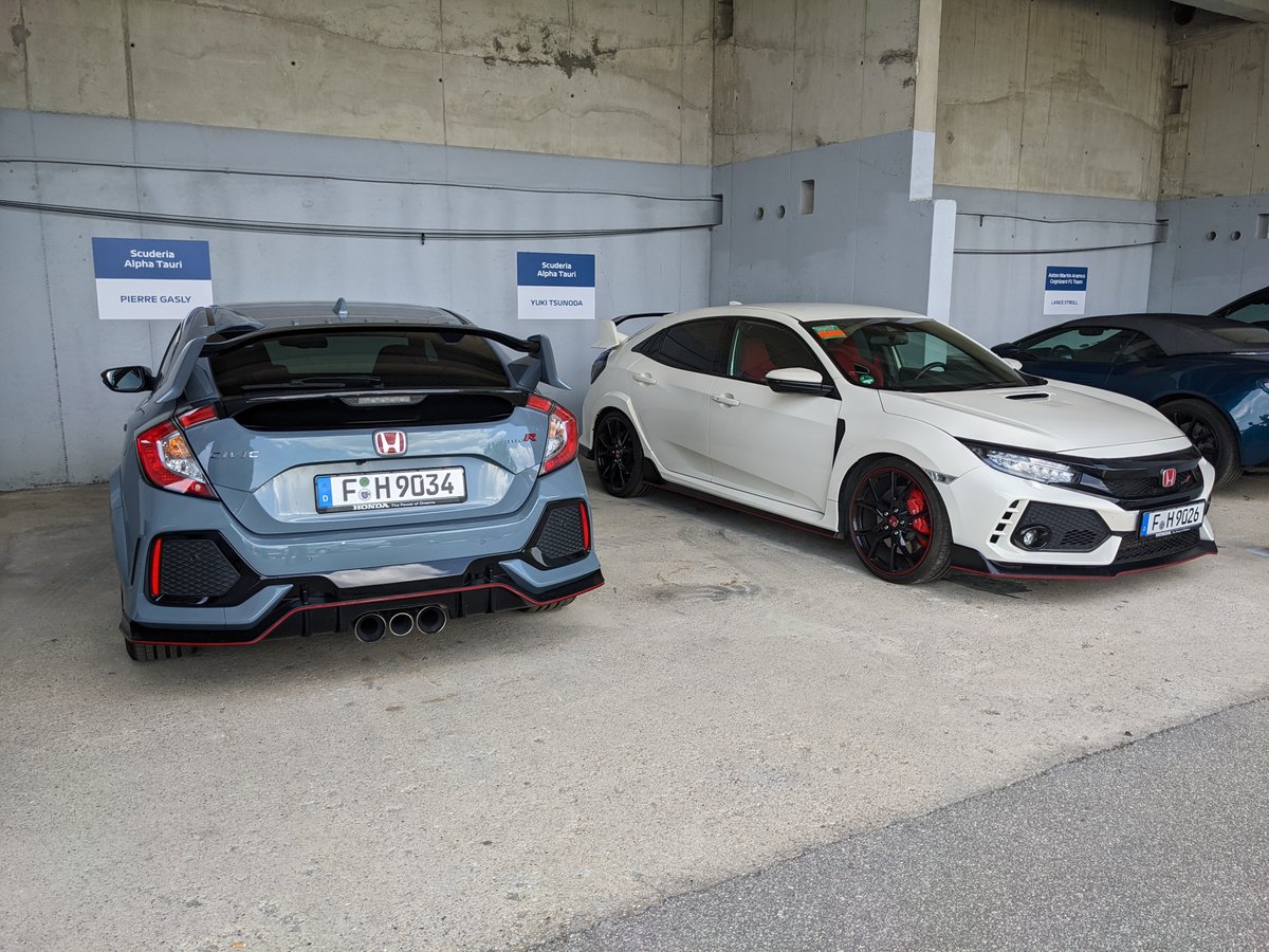 Honda Civic Type-R, Pierre Gasly; Honda Civic Type-R, Yuki Tsunoda