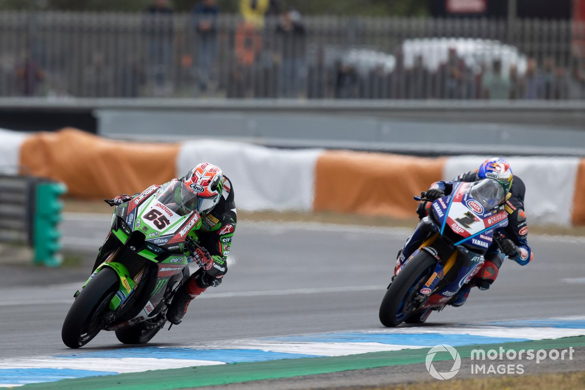 Jonathan Rea, Kawasaki Racing Team WSBK, Toprak Razgatlioglu, Pata Yamaha WorldSBK