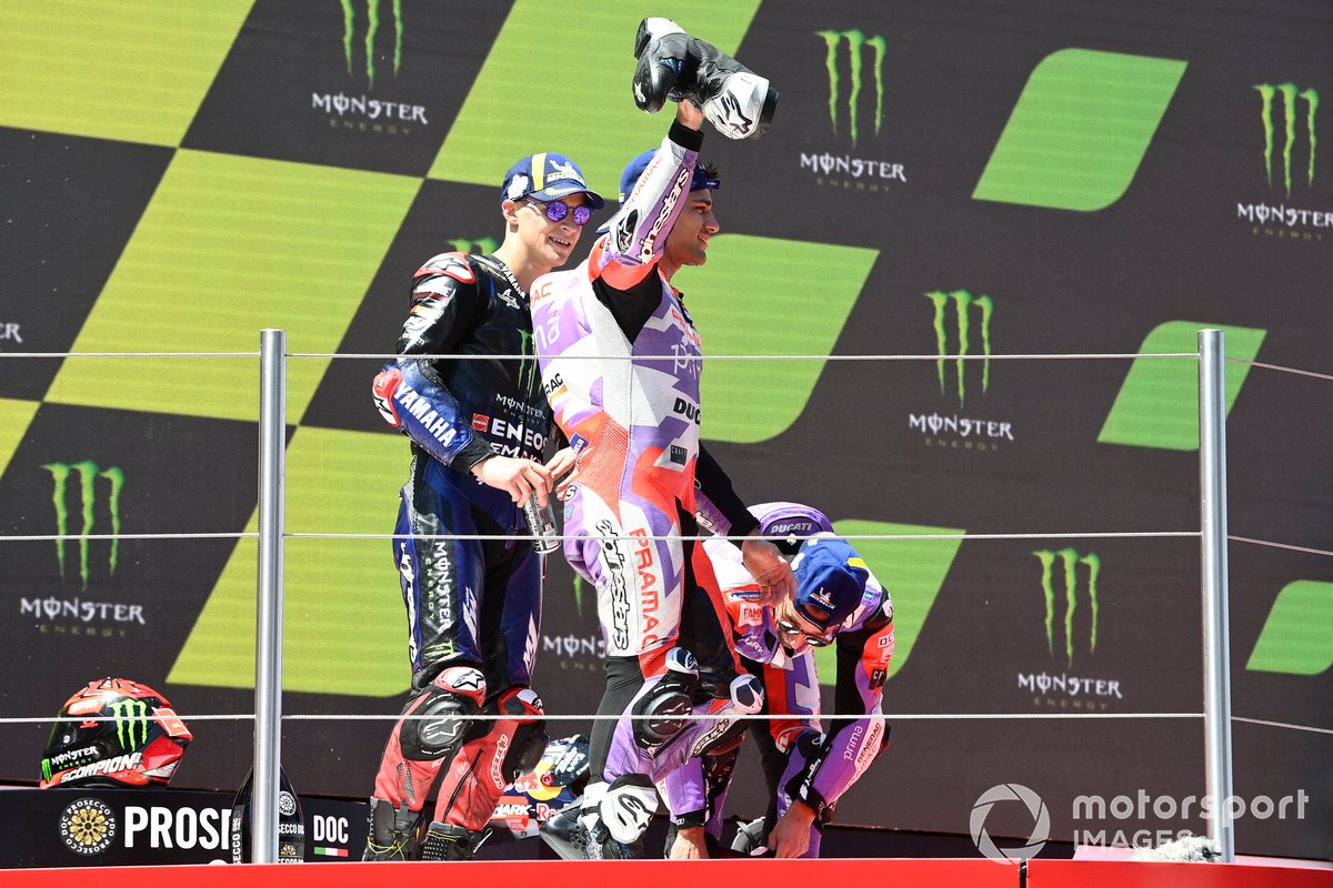 Podio: segundo lugar Jorge Martin, Pramac Racing