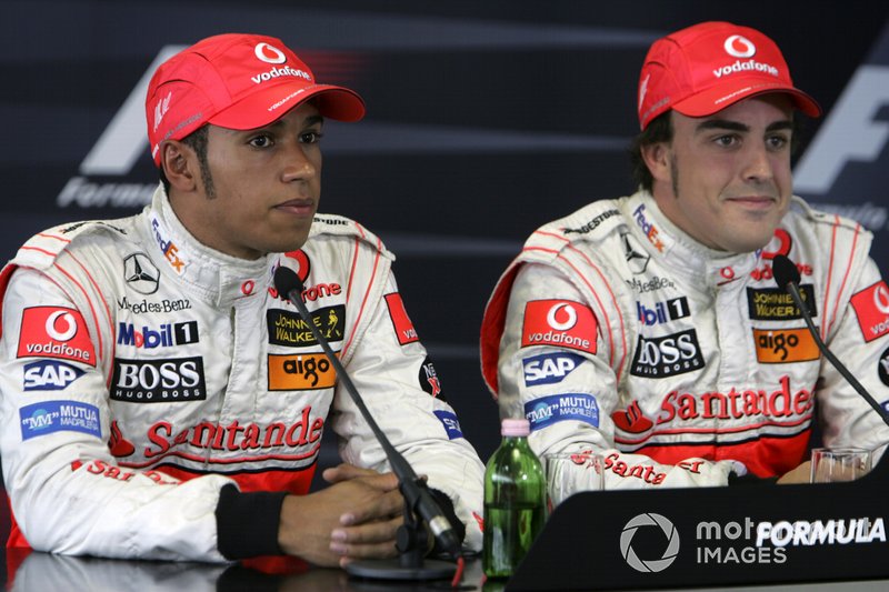 Lewis Hamilton, McLaren y Fernando Alonso, McLaren