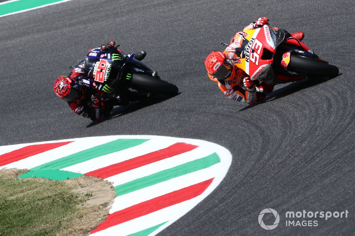 Marc Marquez, Repsol Honda, Team Fabio Quartararo, Yamaha Factory Racing