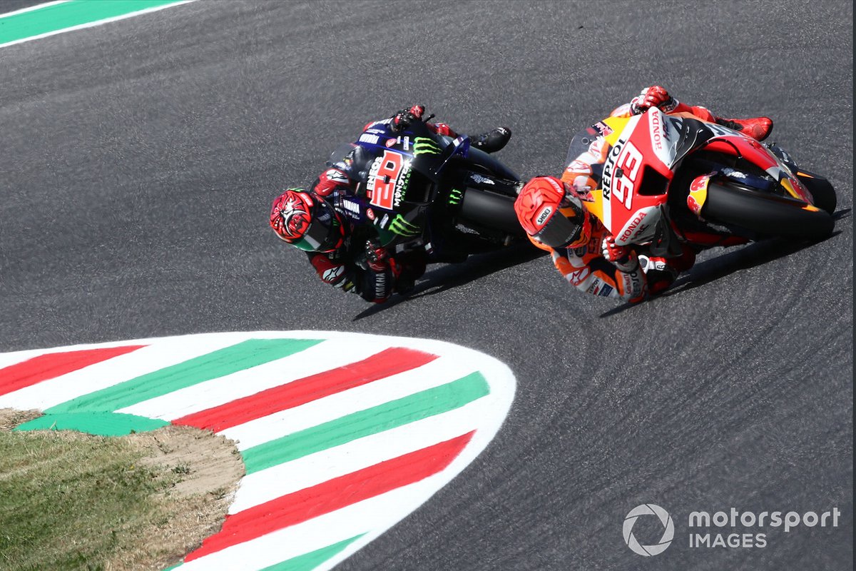 Marc Marquez, Repsol Honda, Team Fabio Quartararo, Yamaha Factory Racing