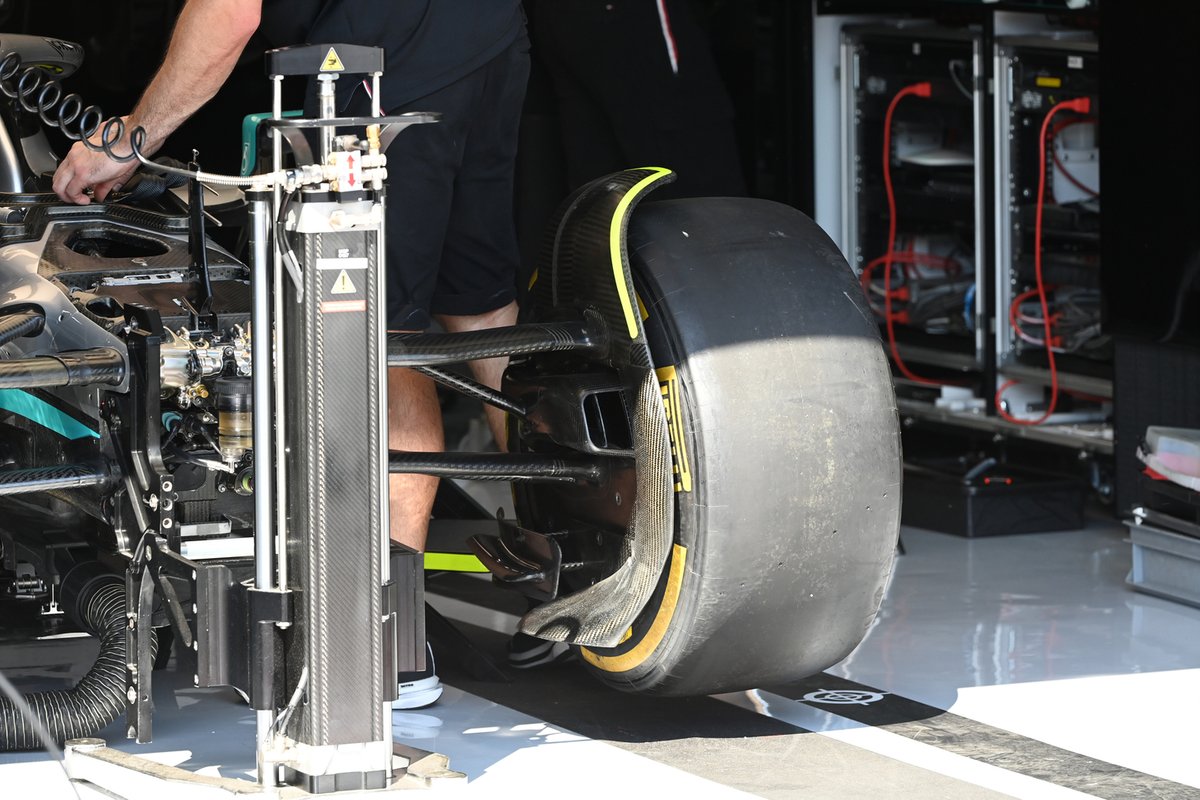 Detalle del Mercedes W13