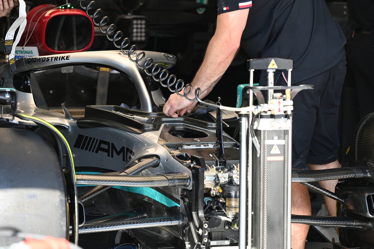 Detalle del Mercedes W13