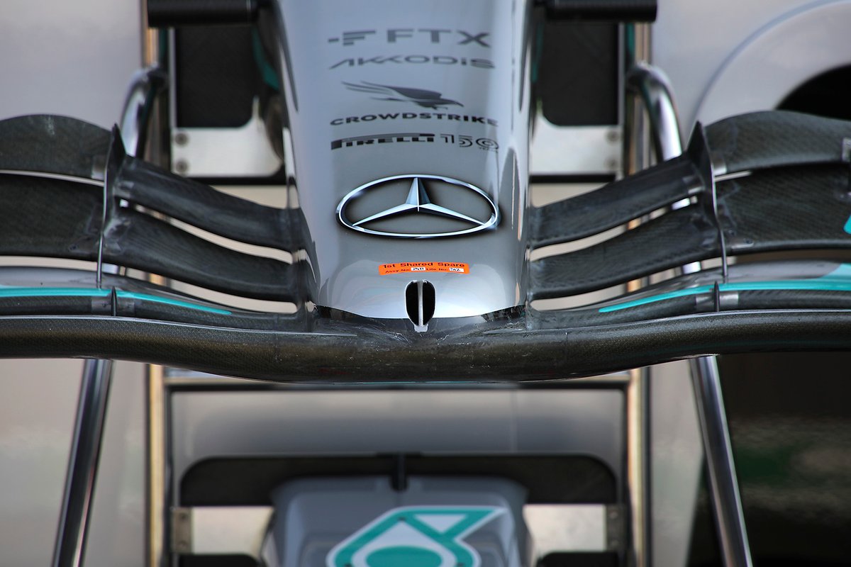 Alerón delantero del Mercedes W13