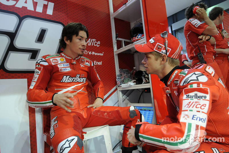 Nicky Hayden y Casey Stoner, Ducati Marlboro Team