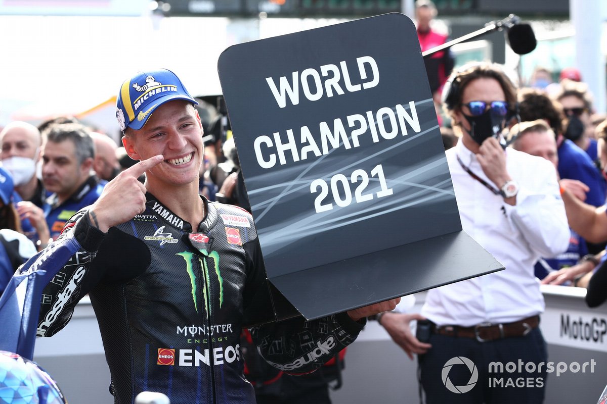 El campeón del mundo Fabio Quartararo, Yamaha Factory Racing
