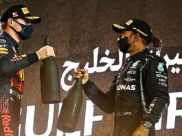 Max Verstappen und Lewis Hamilton standen beim Auftakt der Formel 1 in Bahrain auf dem Treppchen.