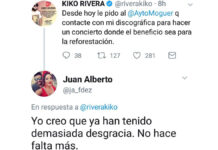 Tremendous bang to Kiko Rivera for offering to give a charity concert in Doñana