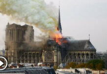 Fire in Notre Dame: The main tower of the Paris Cathedral collapses due to the fire