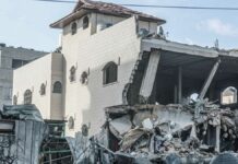 Israel claims to have attacked the headquarters of Hamas's internal security service