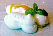 Delicious digestive lime and ginger ice cream, simple recipe