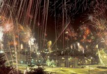 New Years Eve in Reykjavik, Iceland