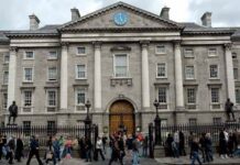 Dublin General Post Office Easter 1916 Fame Historic Monument overlooking O'Connell Street in Dublin