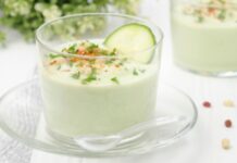Easy to make cucumber and avocado cream recipe