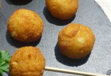 Vegan potato croquettes, without egg