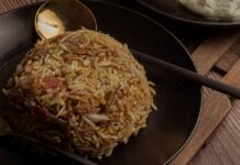 Vegan Catalan rice, homemade recipe
