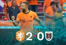 Netherlands v Austria: Memphis Depay puts the Netherlands in the round of 16