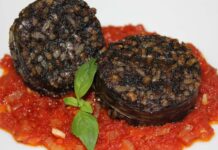Homemade rice black pudding recipe
