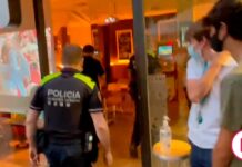 Ada Colau's Urban Guard forces a screen to be removed from a bar with the party of Spain | Euro 2021