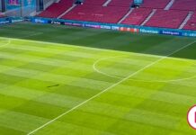 This is the pitch at Parken in Copenhagen 24 hours from Spain-Croatia | Euro 2021