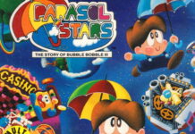 Retroanalysis of Parasol Stars, the refreshing third installment of Taito Corporation's Bubble Bobble that made us dance the Lambada