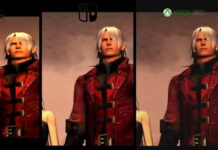 Devil May Cry on Nintendo Switch vs. PS2 and Xbox 360 versions in a comparison video